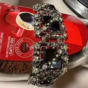 Vintage Silro 1950’s Elegant Bracelet Black and Silver Bracelet